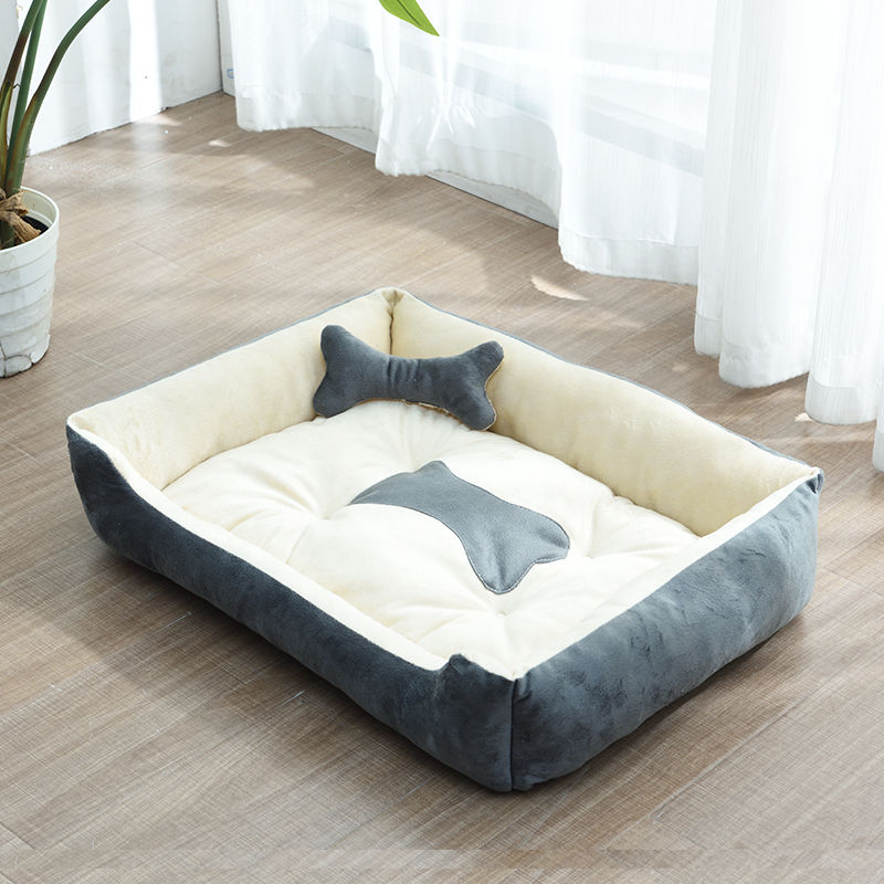 Cama Para Cachorros e Gatos com Cobertor- Sofá/Cama para Pets